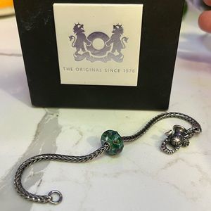 Trollbeads Christmas bracelet  with green charm